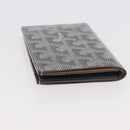 GOYARD Herringbone Card Case PVC Gray Auth bs35715V-6