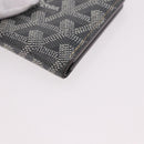 GOYARD Herringbone Card Case PVC Gray Auth bs35715V-8