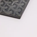 GOYARD Herringbone Card Case PVC Gray Auth bs35715V-9