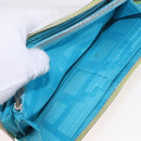 HERMES Azap Long Silk In Long Wallet Leather Green Silver Auth bs35717-19