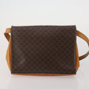 CELINE Macadam Canvas Shoulder Bag PVC Leather 4 Set 2way Brown Auth bs35722-10