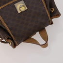 CELINE Macadam Canvas Shoulder Bag PVC Leather 4 Set 2way Brown Auth bs35722-5