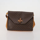 CELINE Macadam Canvas Shoulder Bag PVC Leather 4 Set 2way Brown Auth bs35722-9
