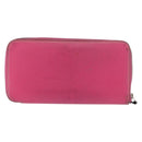 HERMES Azap Long Wallet Leather 2 Set Pink Green Auth bs35723-3