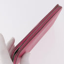 HERMES Azap Long Wallet Leather 2 Set Pink Green Auth bs35723-5