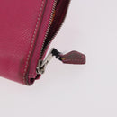 HERMES Azap Long Wallet Leather 2 Set Pink Green Auth bs35723-8