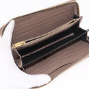SAINT LAURENT Long Wallet Leather Brown Gold Auth bs35724-9