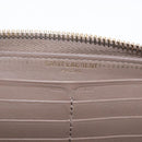 SAINT LAURENT Long Wallet Leather Brown Gold Auth bs35724-10