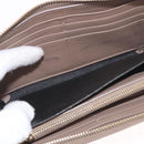 SAINT LAURENT Long Wallet Leather Brown Gold Auth bs35724-21