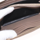 SAINT LAURENT Long Wallet Leather Brown Gold Auth bs35724-23