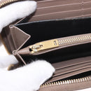 SAINT LAURENT Long Wallet Leather Brown Gold Auth bs35724-25