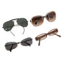 DOLCE&GABBANA Coach Sunglasses plastic metal 4 Set Black Brown Auth bs35726-1