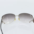 CELINE Rimless Sunglasses Plastic Gray Silver Auth bs35727V-10