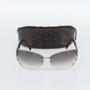 CELINE Rimless Sunglasses Plastic Gray Silver Auth bs35727V-13