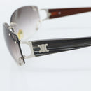 CELINE Rimless Sunglasses Plastic Gray Silver Auth bs35727V-7