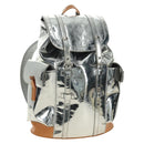 LOUIS VUITTON Monogram Miroir ChristopherPM Backpack Silver M58756 bs35728SAV-1