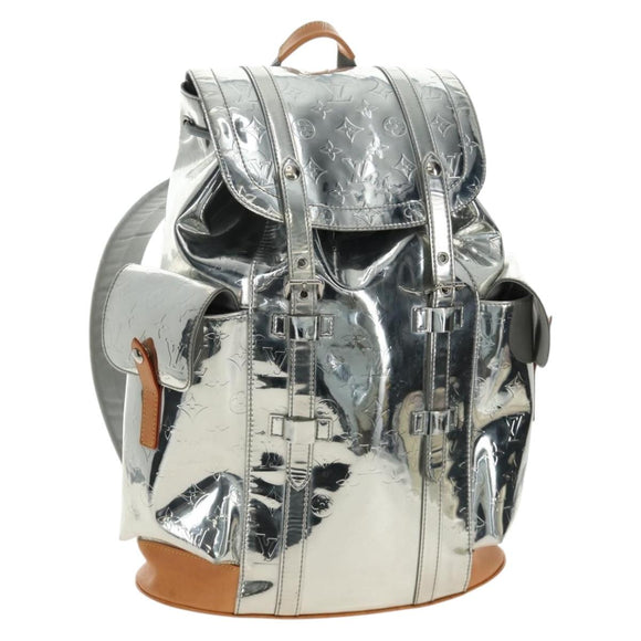 LOUIS VUITTON Monogram Miroir ChristopherPM Backpack Silver M58756 bs35728SAV