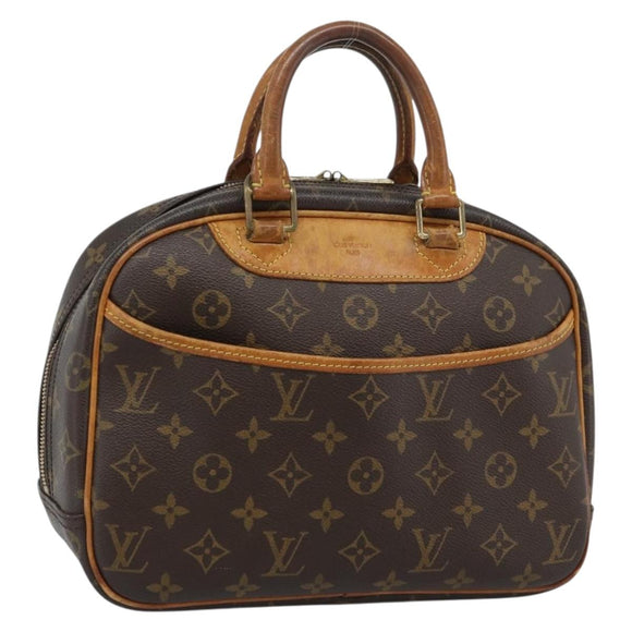 LOUIS VUITTON Monogram Trouville Hand Bag M42228 LV Auth bs35729