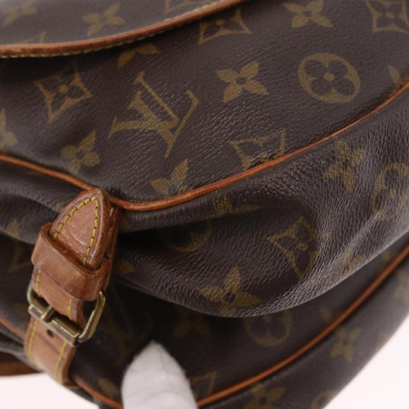 LOUIS VUITTON Monogram Saumur 30 Shoulder Bag M42256 LV Auth bs35731