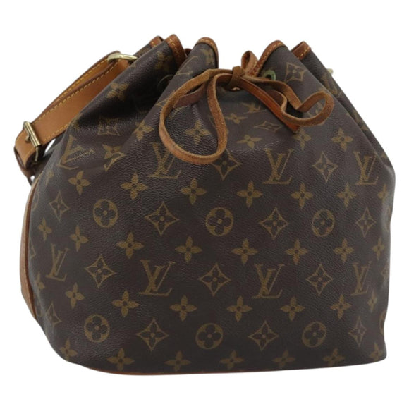 LOUIS VUITTON Monogram Petit Noe Shoulder Bag M42226 LV Auth bs35733A