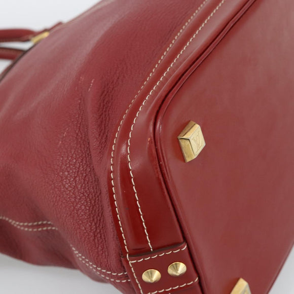 LOUIS VUITTON Lockit Hand Bag Suhari Red M95862 LV Auth bs35734A