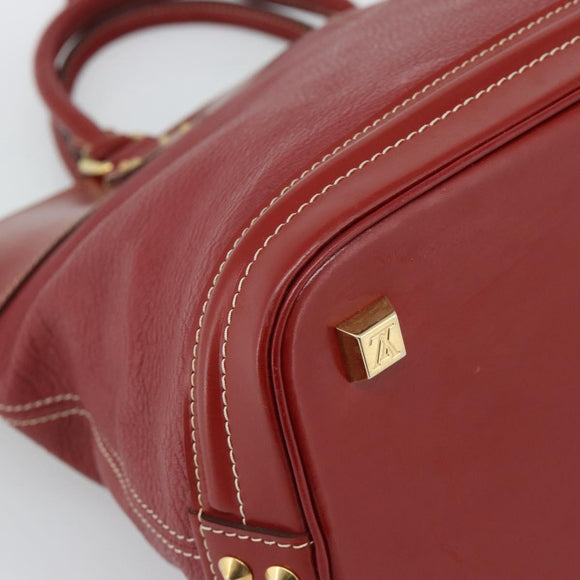 LOUIS VUITTON Lockit Hand Bag Suhari Red M95862 LV Auth bs35734A