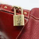 LOUIS VUITTON Lockit Hand Bag Suhari Red M95862 LV Auth bs35734A-18