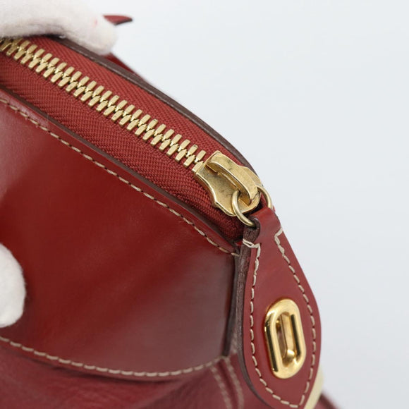 LOUIS VUITTON Lockit Hand Bag Suhari Red M95862 LV Auth bs35734A