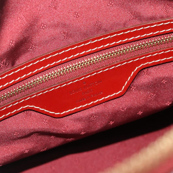 LOUIS VUITTON Lockit Hand Bag Suhari Red M95862 LV Auth bs35734A