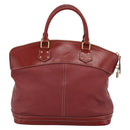 LOUIS VUITTON Lockit Hand Bag Suhari Red M95862 LV Auth bs35734A-2