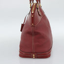 LOUIS VUITTON Lockit Hand Bag Suhari Red M95862 LV Auth bs35734A-4