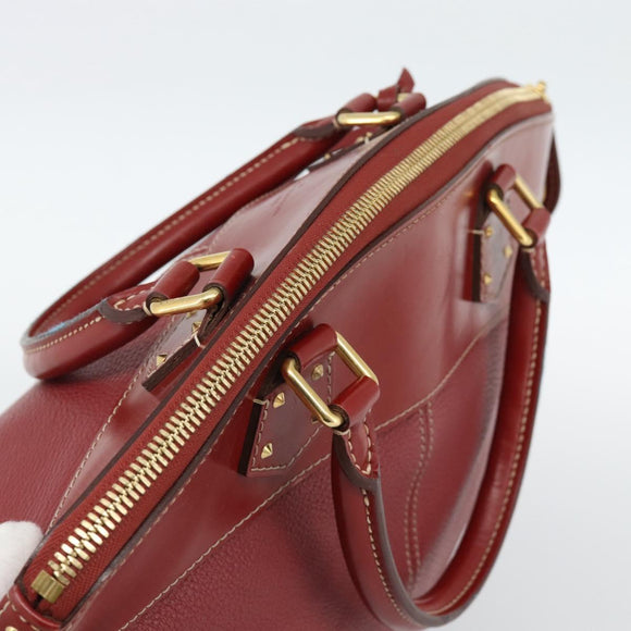 LOUIS VUITTON Lockit Hand Bag Suhari Red M95862 LV Auth bs35734A