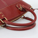 LOUIS VUITTON Lockit Hand Bag Suhari Red M95862 LV Auth bs35734A-7
