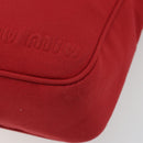Miu Miu Shoulder Bag Canvas Red Auth bs35735-10