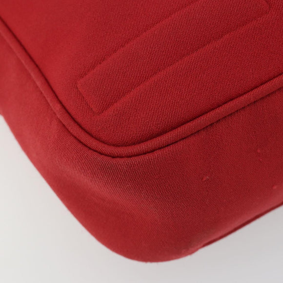 Miu Miu Shoulder Bag Canvas Red Auth bs35735