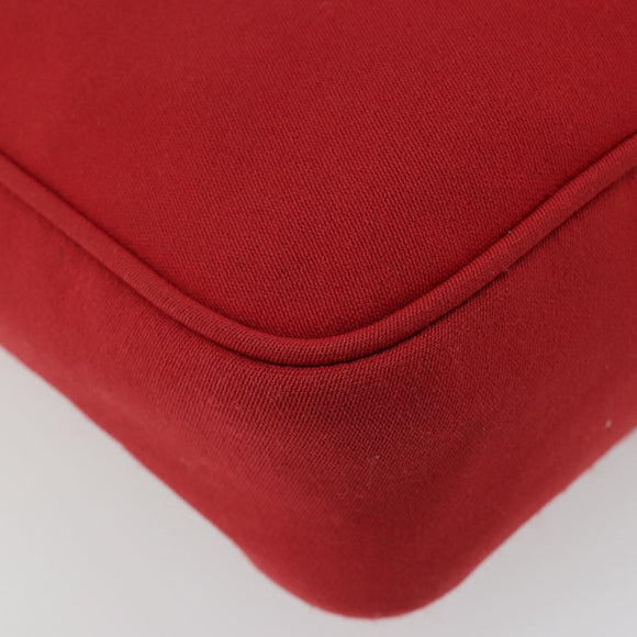 Miu Miu Shoulder Bag Canvas Red Auth bs35735