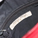 Miu Miu Shoulder Bag Canvas Red Auth bs35735-15