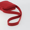 Miu Miu Shoulder Bag Canvas Red Auth bs35735-7