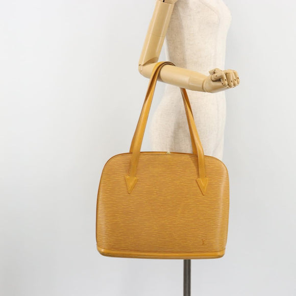 LOUIS VUITTON Epi Lussac Shoulder Bag Yellow M52289 LV Auth bs35736