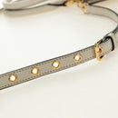 Miu Miu Hand Bag Leather 2way Beige Gold Auth bs35737V-16