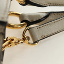 Miu Miu Hand Bag Leather 2way Beige Gold Auth bs35737V-18