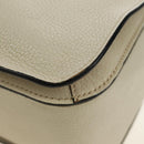 Miu Miu Hand Bag Leather 2way Beige Gold Auth bs35737V-20
