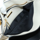 Miu Miu Hand Bag Leather 2way Beige Gold Auth bs35737V-30