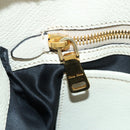 Miu Miu Hand Bag Leather 2way Beige Gold Auth bs35737V-31