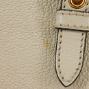 Miu Miu Hand Bag Leather 2way Beige Gold Auth bs35737V-2