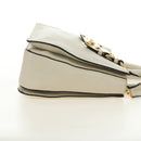 Miu Miu Hand Bag Leather 2way Beige Gold Auth bs35737V-5