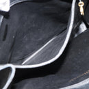 CHANEL Hand Bag Lamb Skin Black Gold CC Auth bs35740-25