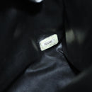 CHANEL Hand Bag Lamb Skin Black Gold CC Auth bs35740-29