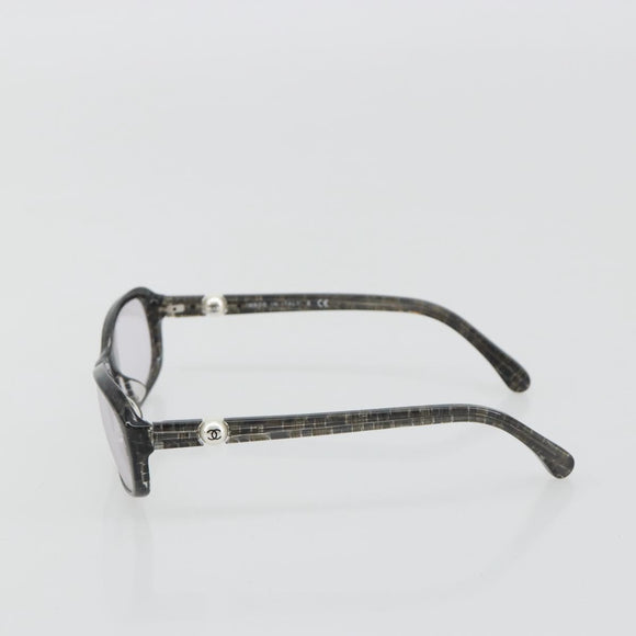 CHANEL Sunglasses plastic Brown CC Auth bs35741