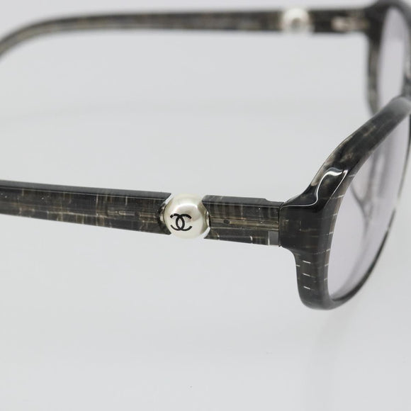 CHANEL Sunglasses plastic Brown CC Auth bs35741